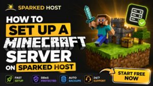 how to set up minecraft server sparked host