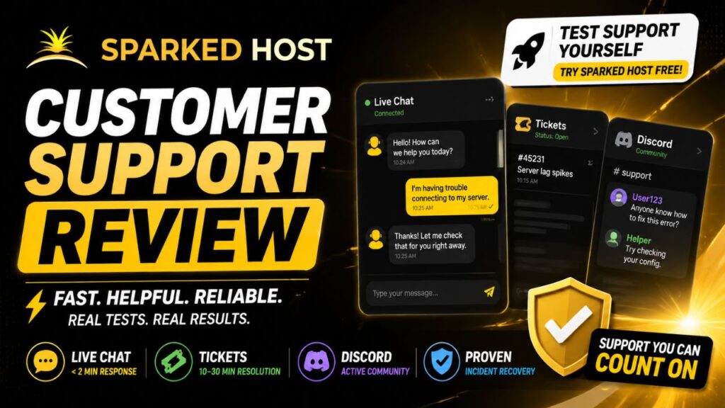 sparked host customer support review